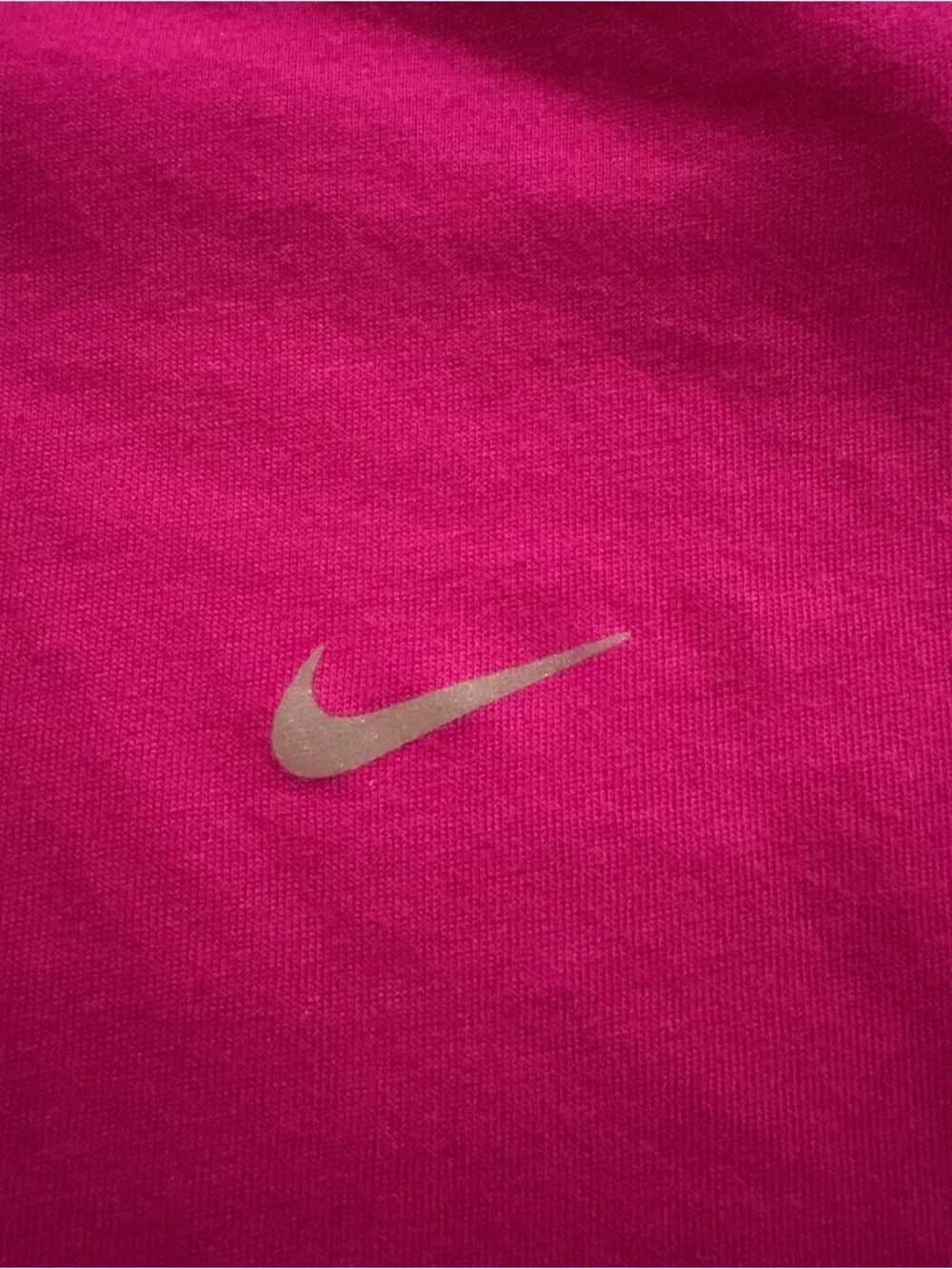 Nike Women’s Dri Fit Running Long Sleeve hood Size M Thumbholes Pink Activewear - Picture 3 of 10